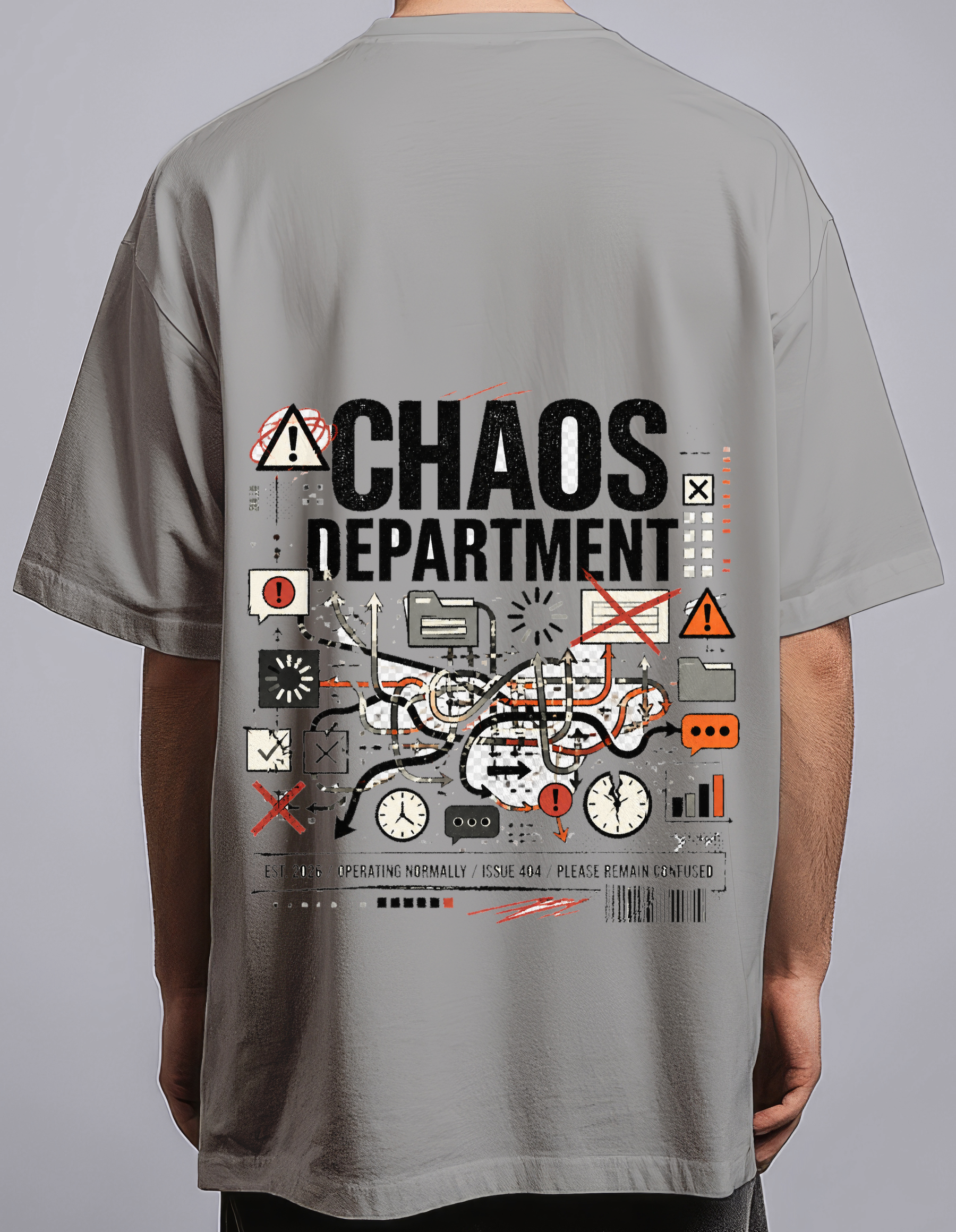 Chaos Department — Gray male back
