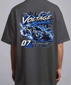 Voltage Runner — Oversized Streetwear Tee - Image 2