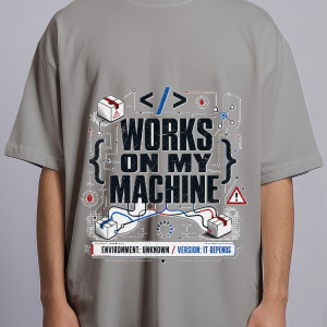 Works On My Machine — Gray male front