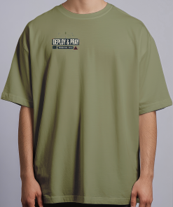 Deploy & Pray — Olive Green male front