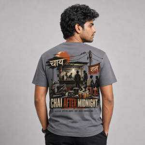 Model shot — DAD-01_Chai_After_Midnight_model_back_Gray.png