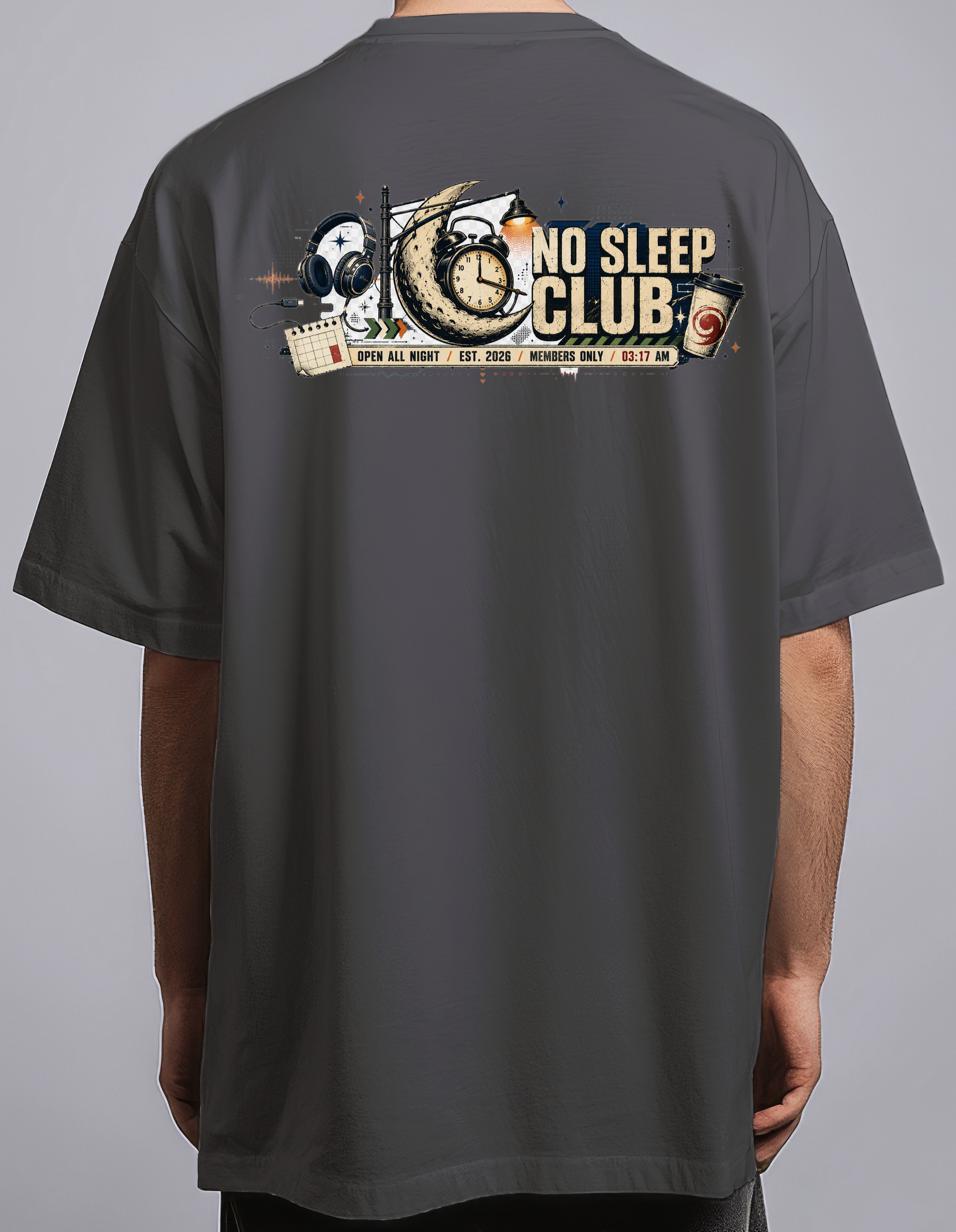 No Sleep Club — Black male back