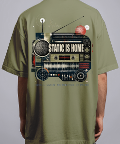 Static Is Home — Olive Green male back