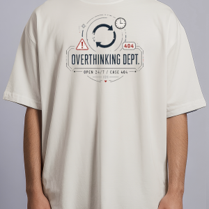 Overthinking Department — White male front