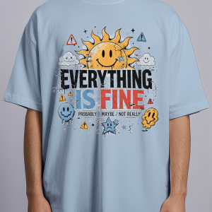 Everything Is Fine — Light Blue male front
