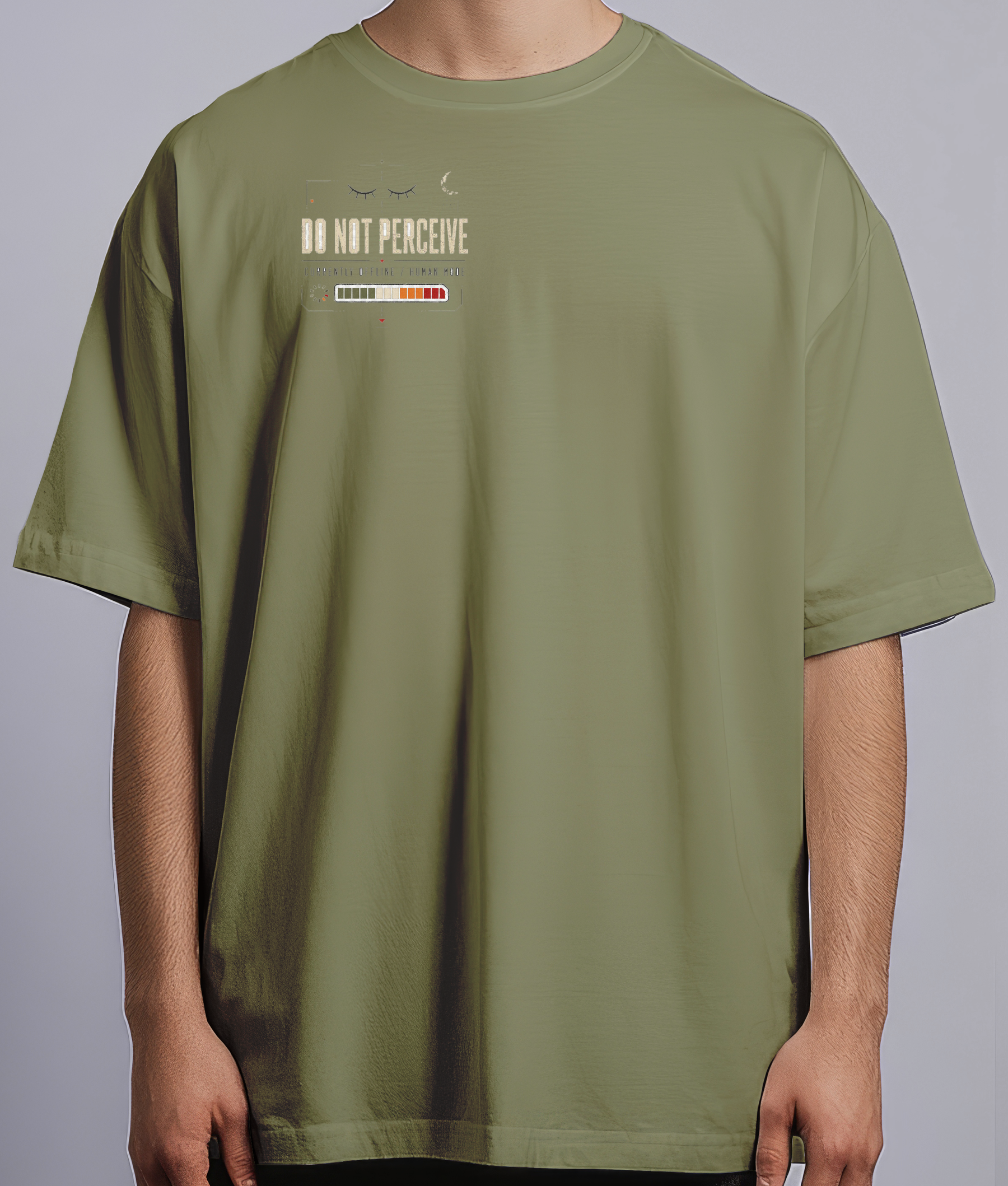 Please Do Not Perceive — Olive Green male front