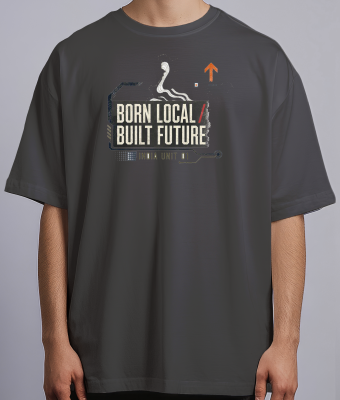 Born Local Built Future — black front