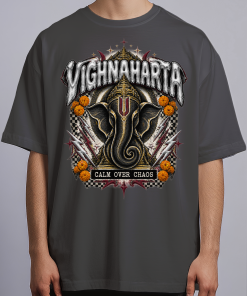 Vighnaharta Line — Oversized Streetwear Tee