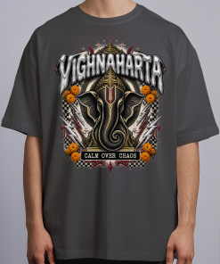 Vighnaharta Line — Oversized Streetwear Tee - Image 4