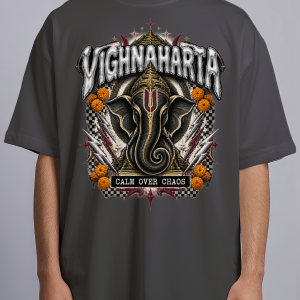 Vighnaharta Line — Oversized Streetwear Tee - Image 4