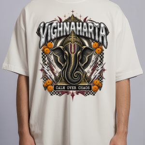 Vighnaharta Line — Oversized Streetwear Tee - Image 5