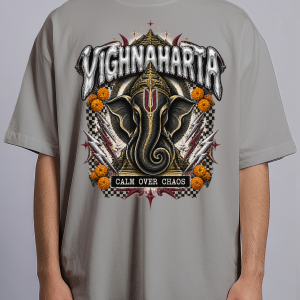 Vighnaharta Line — Oversized Streetwear Tee - Image 3