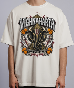 Vighnaharta Line — Oversized Streetwear Tee - Image 2