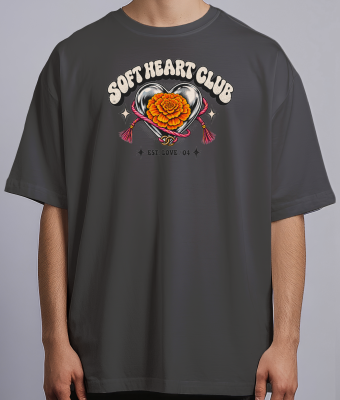 Soft Heart Club — Oversized Streetwear Tee