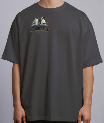 Learn Daily — Oversized Streetwear Tee