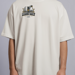 Alternative view of Learn Daily — Oversized Streetwear Tee