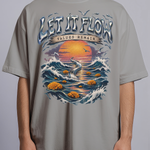Let It Flow — Oversized Streetwear Tee - Image 5