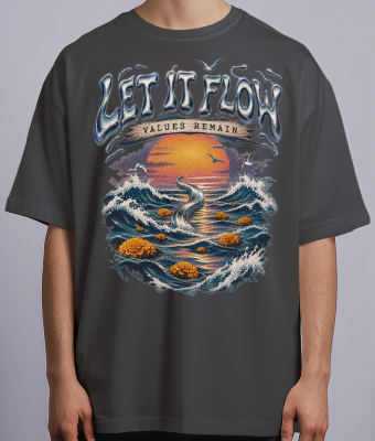 Let It Flow — Oversized Streetwear Tee