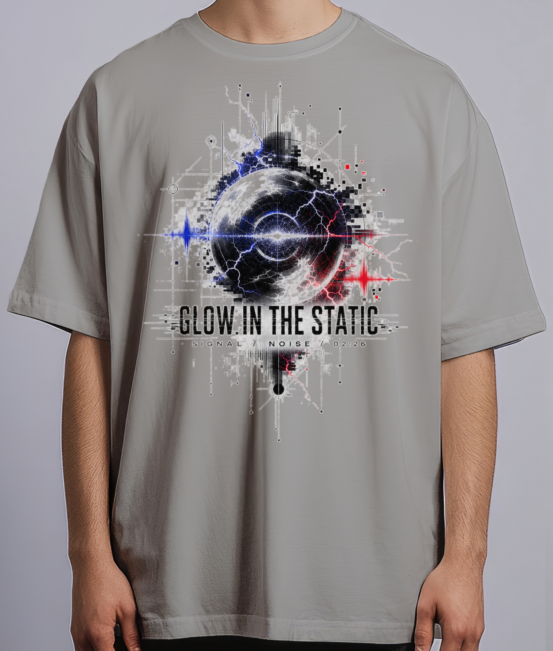 Glow In The Static — Gray male front