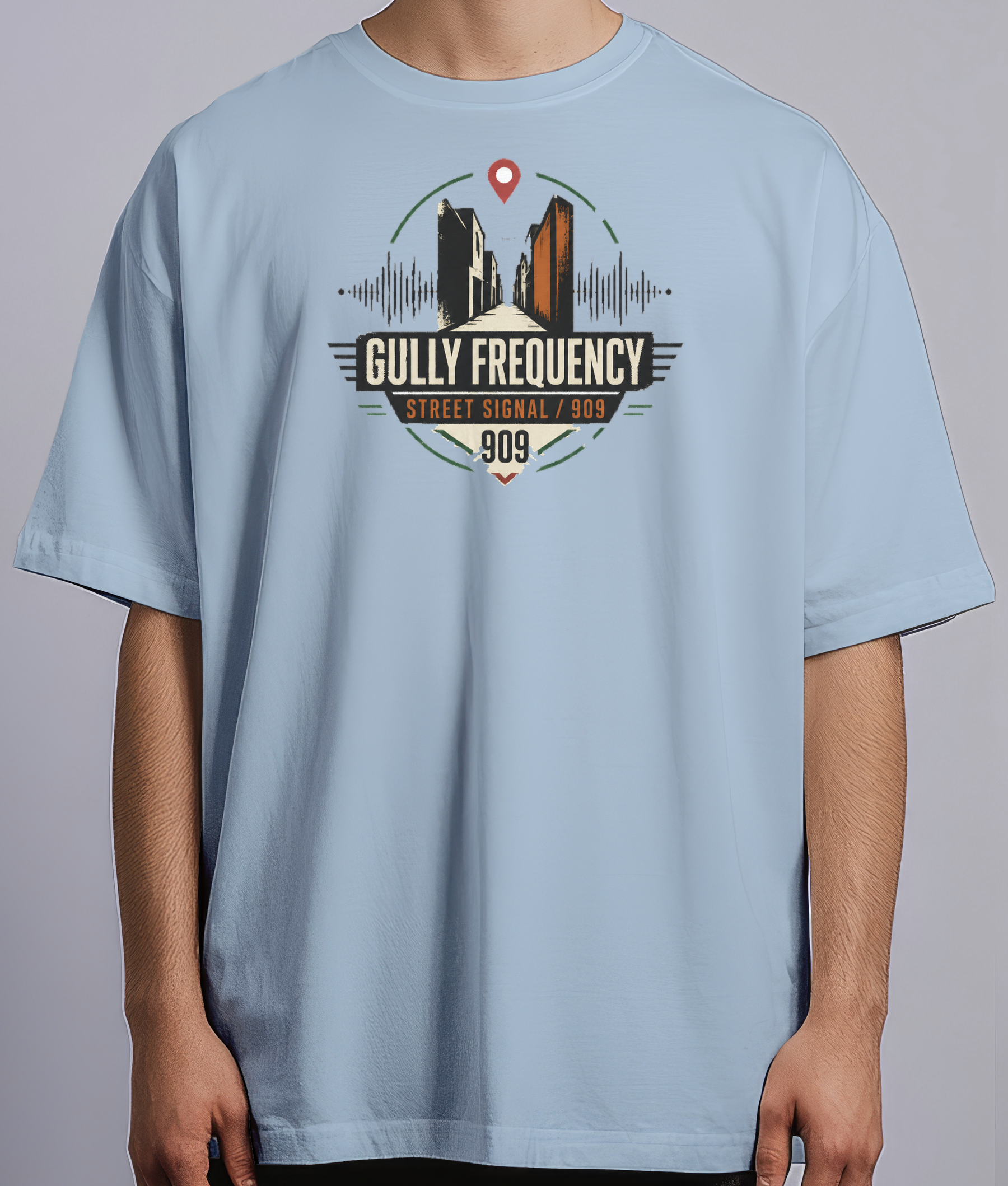 Gully Frequency — Light Blue male front