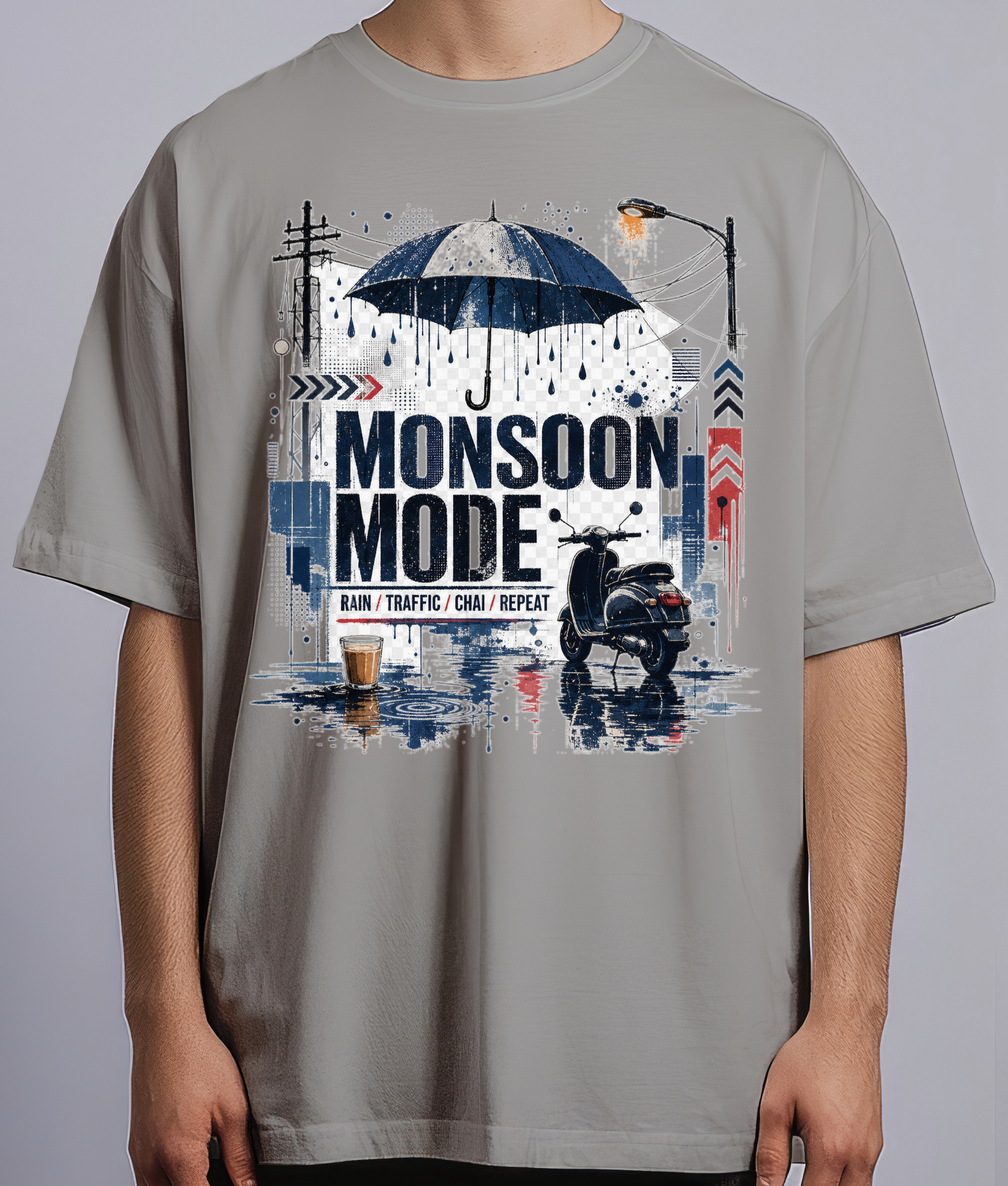 Monsoon Mode — Gray male front