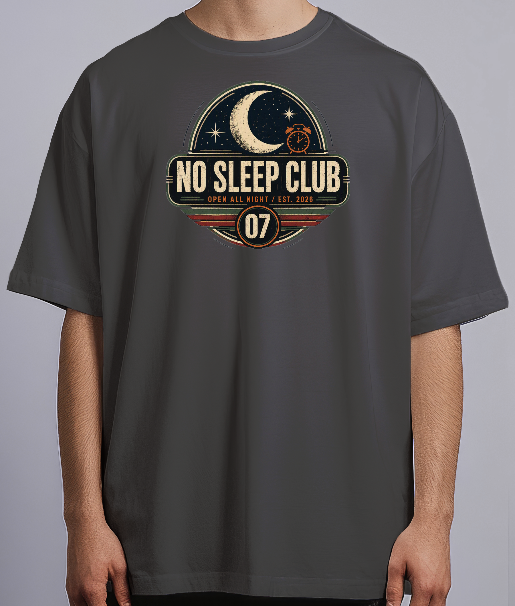 No Sleep Club — black front